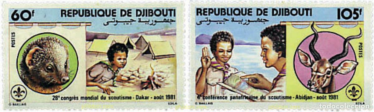 Sellos: 42628 MNH DJIBOUTI 1981 28 CONFERENCIA MUNDIAL EN DAKAR