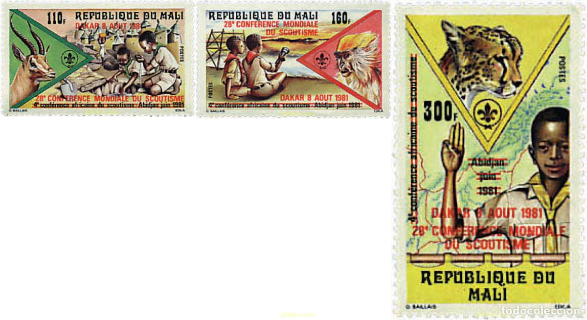 Sellos: 38546 MNH MALI 1981 28 CONFERENCIA MUNDIAL DE ESCULTISMO EN DAKAR