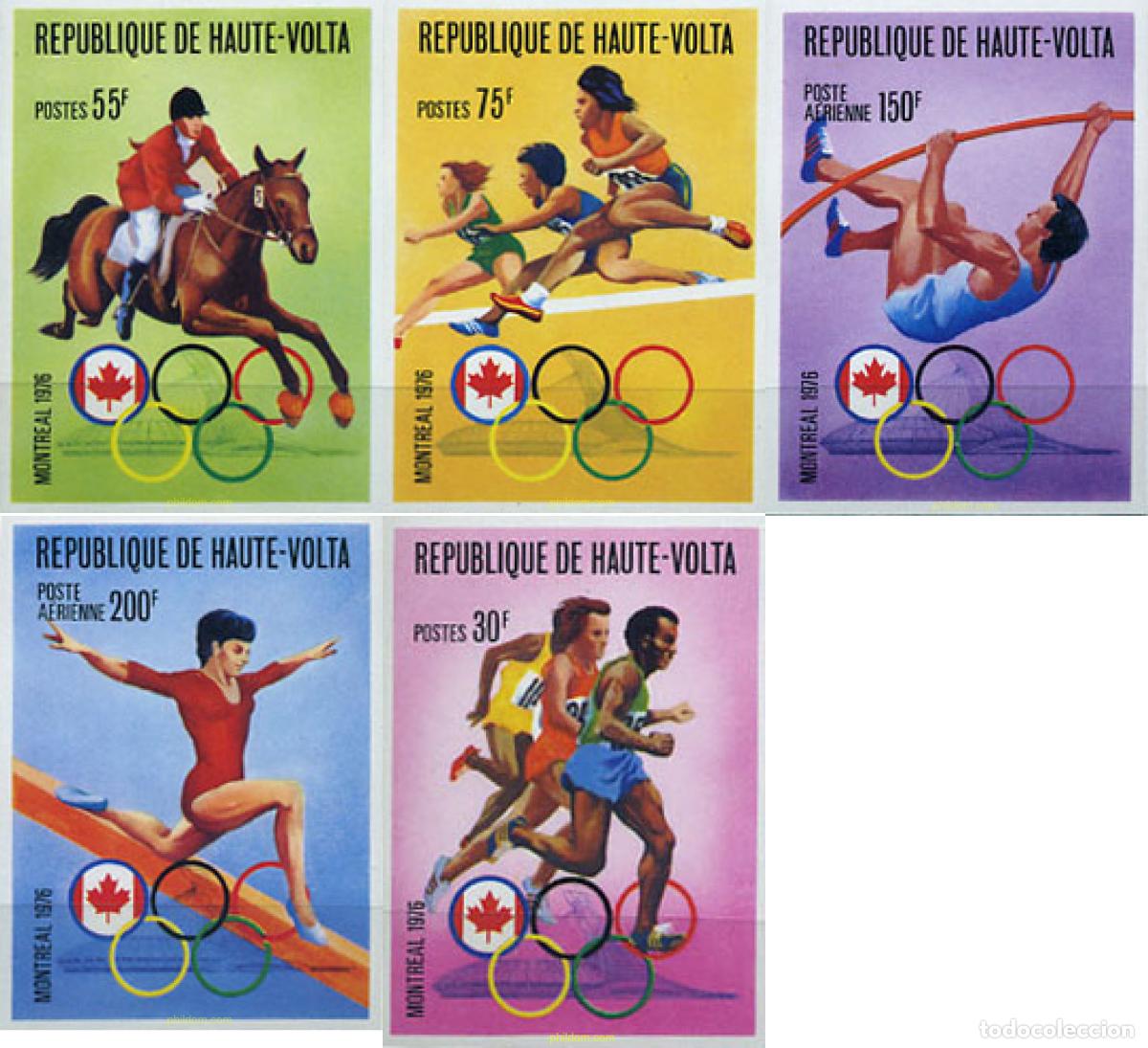 Sellos: 151405 MNH ALTO VOLTA 1976 21 JUEGOS OLIMPICOS VERANO MONTREAL 1976