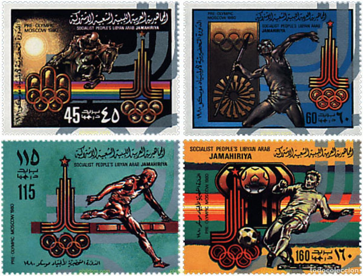 Sellos: 71103 MNH LIBIA 1979 22 JUEGOS OLIMPICOS VERANO MOSCU 1980