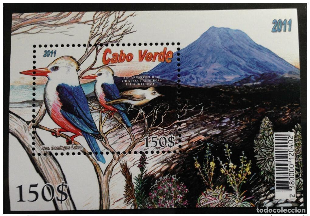 Sellos: Cabo Verde 2011 - Cha das Caldeiras Ilha do Fogo Birds bloque de l&aacute;minas MNH