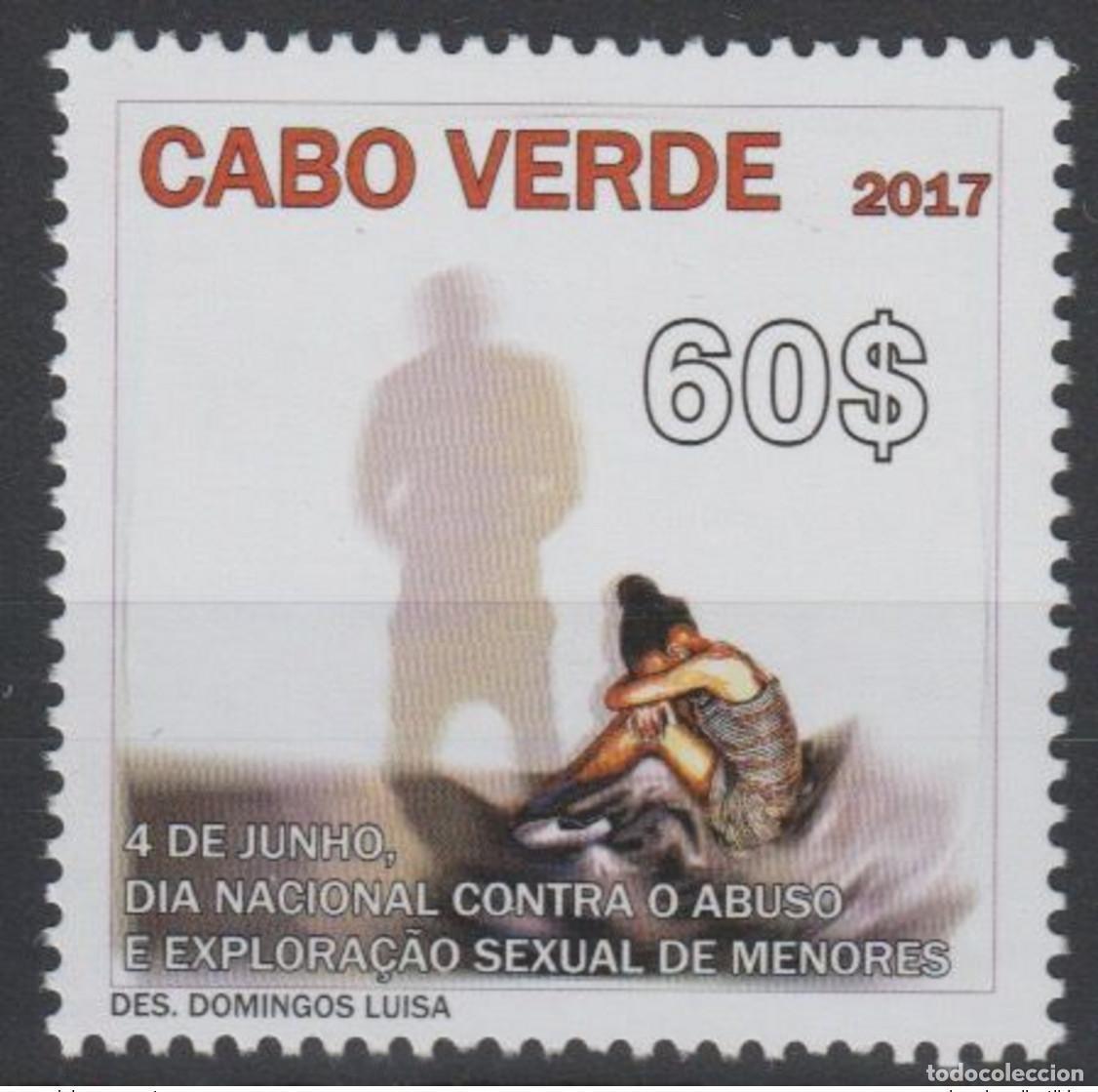 Sellos: Cabo Verde 2017 Mi. 1049 D&iacute;a de protecci&oacute;n la infancia contra el abuso sexual 1 val. 5 MNH