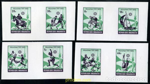 Sellos: 221841 MNH RUANDA 1972 20 JUEGOS OLIMPICOS VERANO MUNICH 1972