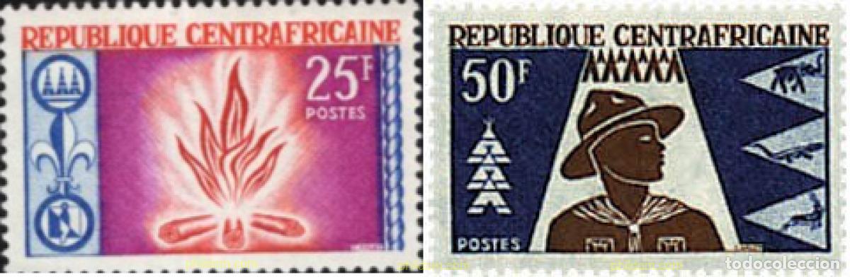 Sellos: 54185 MNH CENTROAFRICANA 1965 ESCULTISMO