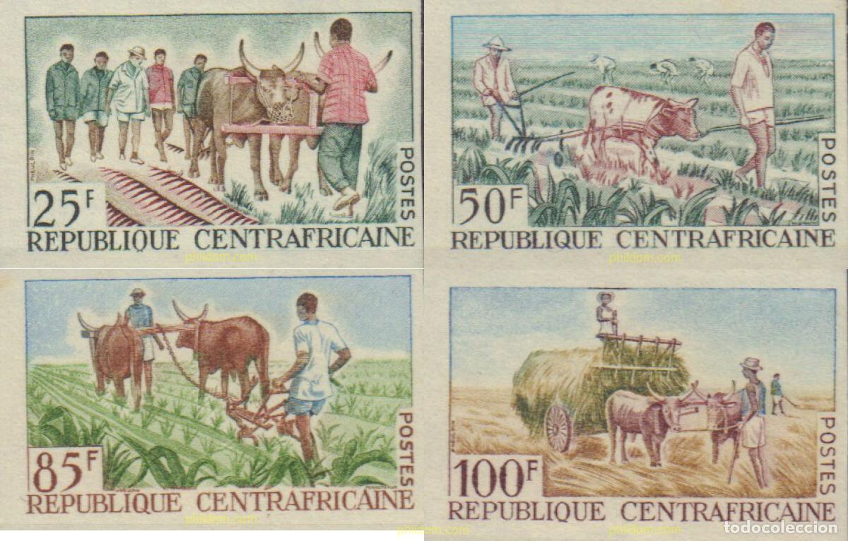 Sellos: 115845 MNH CENTROAFRICANA 1965 CULTIVOS AGRICOLAS
