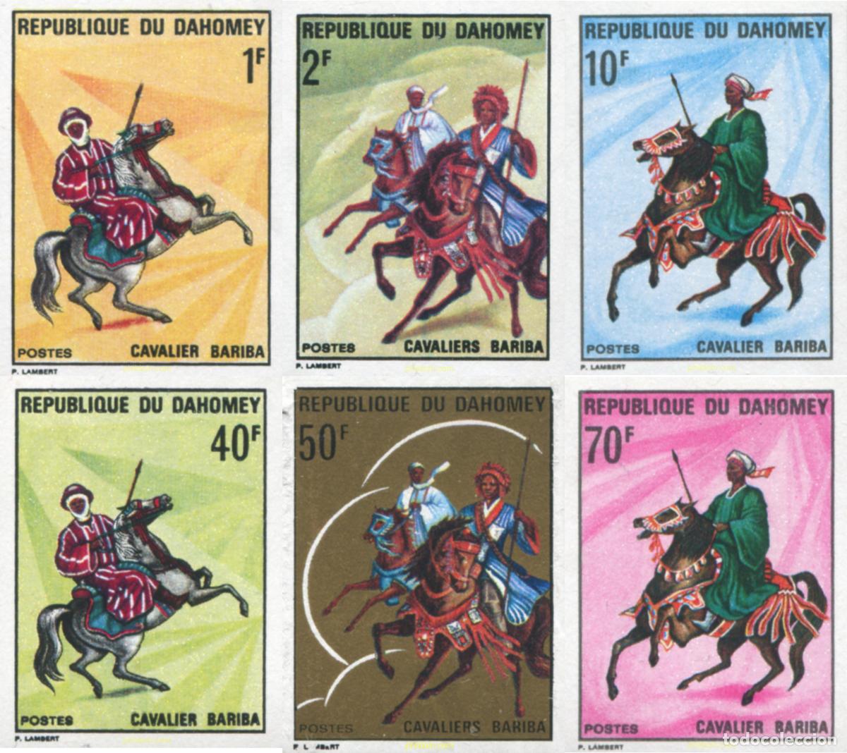 Sellos: 219076 MNH DAHOMEY 1970 JINETES BARIBA