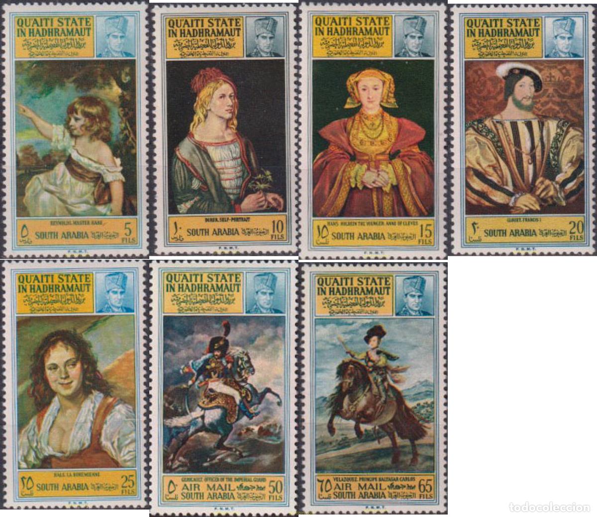 Sellos: 33931 MNH QU AITI. Estado de Hadhramaut 1967 PINTURAS