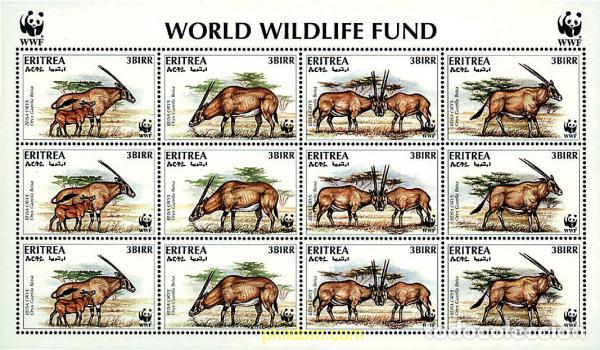 Sellos: 12662 MNH ERITREA 1996 ORYX DE BEISA