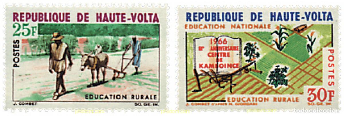 Sellos: 54011 MNH ALTO VOLTA 1966 EDUCACION RURAL