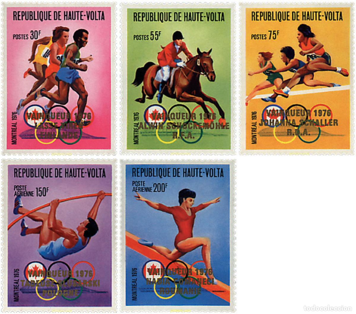 Sellos: 29243 MNH ALTO VOLTA 1977 21 JUEGOS OLIMPICOS VERANO MONTREAL 1976