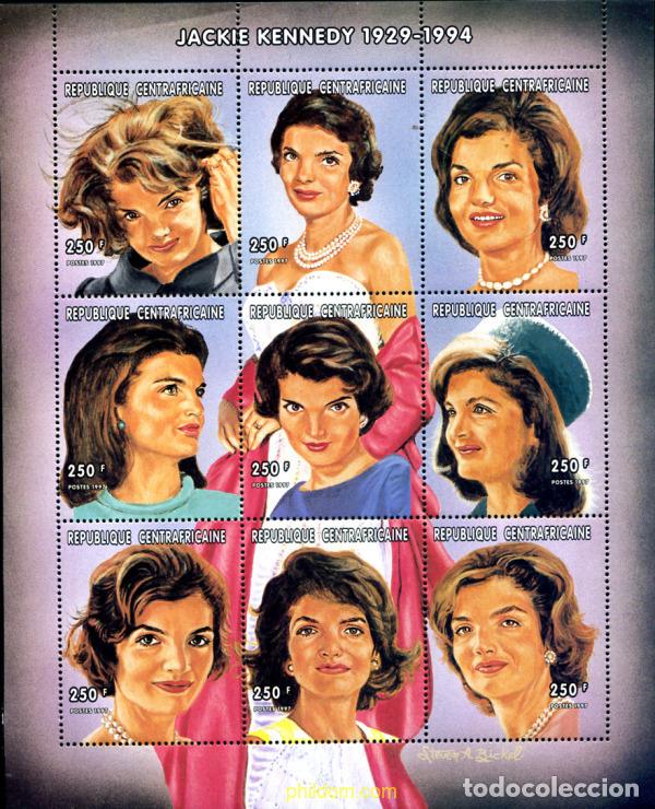 Sellos: 269427 MNH CENTROAFRICANA 1998 JACQUELINE KENNEDY