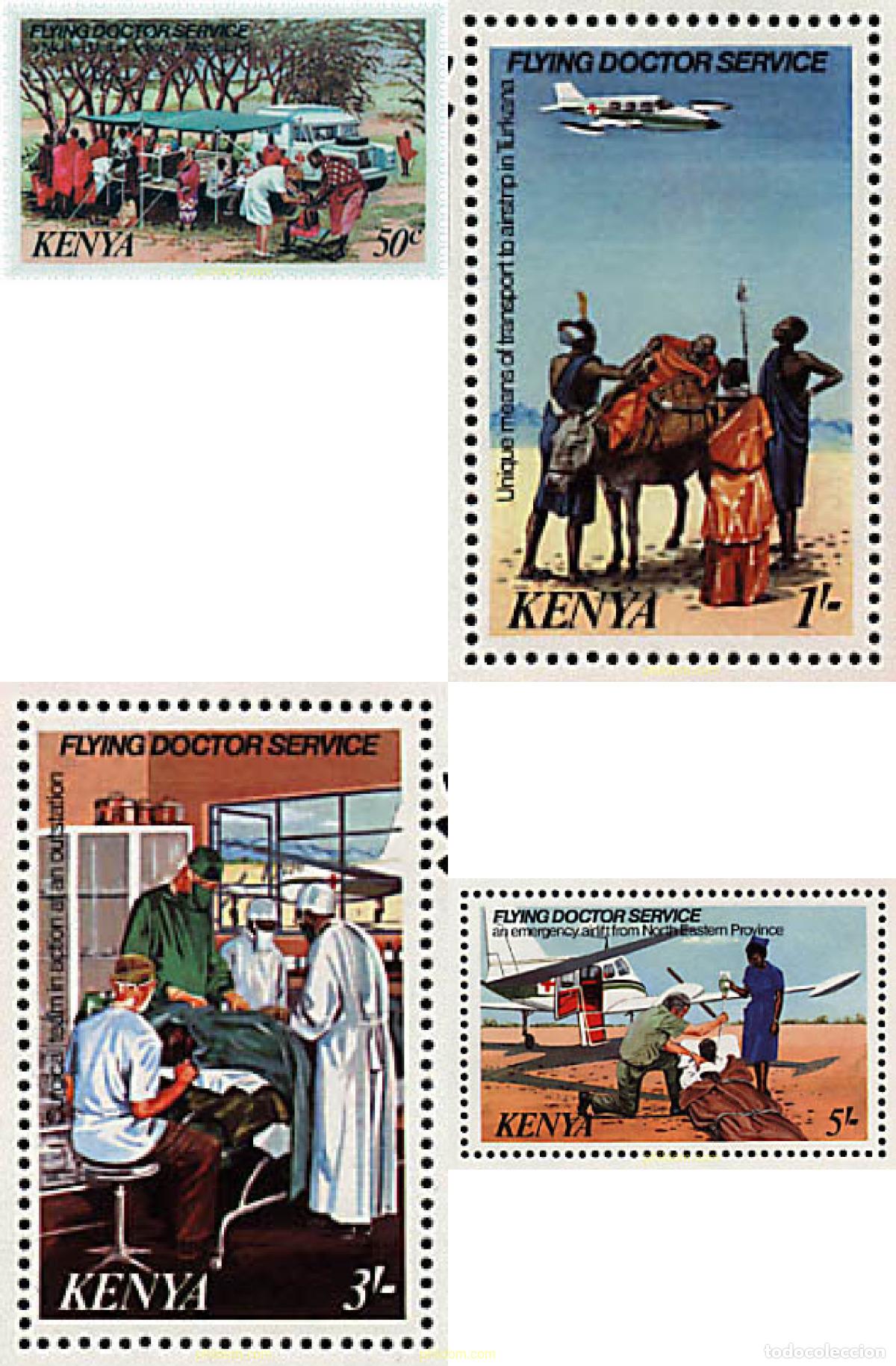 Sellos: 42570 MNH KENIA 1980 SERVICIO MEDICO AEREO