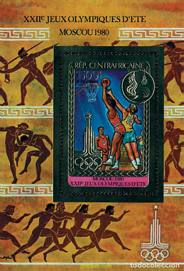 Sellos: 51921 MNH CENTROAFRICANA 1980 22 JUEGOS OLIMPICOS VERANO MOSCU 1980