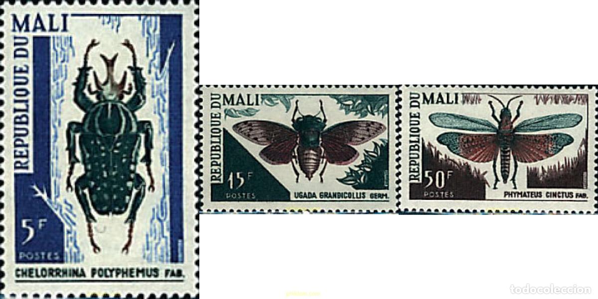 Sellos: 76566 MNH MALI 1967 INSECTOS