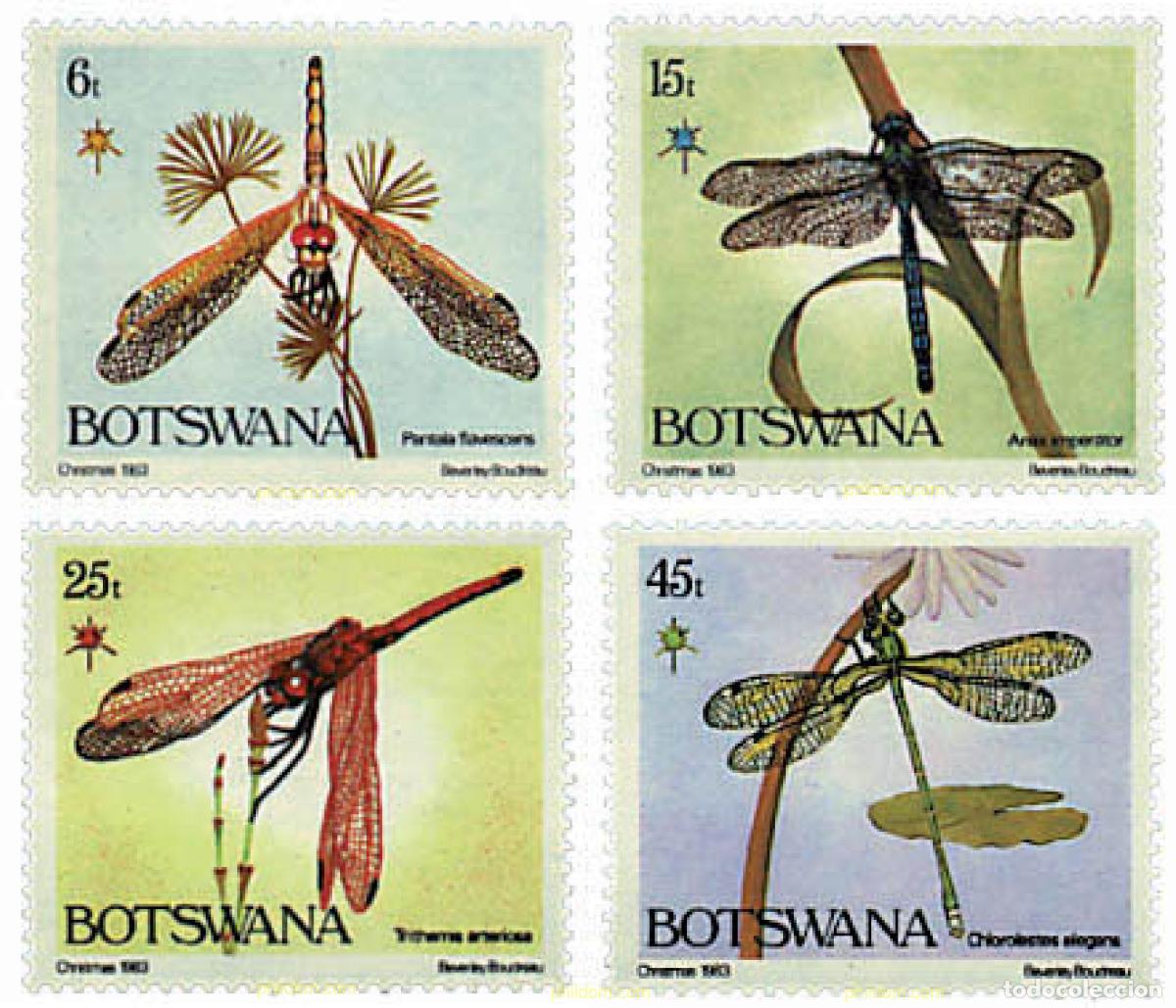 Sellos: 72755 MNH BOTSWANA 1983 LIBELULAS
