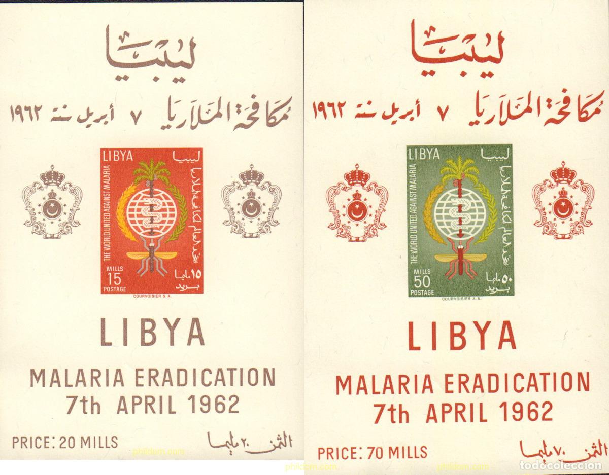Sellos: 54729 MNH LIBIA 1962 ERRADICACION DE LA MALARIA