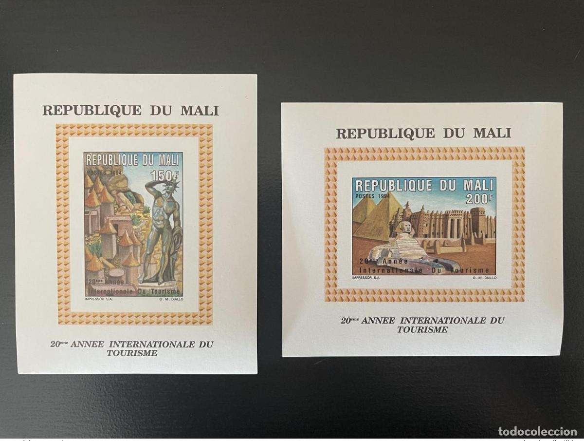 Sellos: Mali 1994 Mi. 1325 - 1326A Blocks S/S Tourism Pyramid Egypt Sphinx 2 val. MNH**