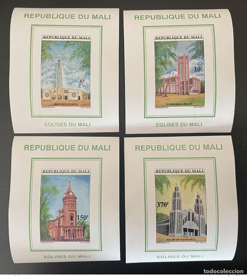 Selos: Mal&iacute; 1997 Mi. 1871 - 1874 S/S Iglesia Catedral Bas&iacute;lica Kita San Bamako MNH**