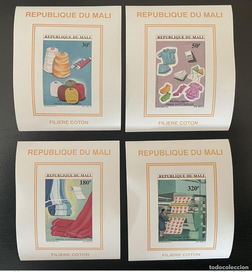 Sellos: Mali 1997 Mi. 1879 - 1882 Blocks Souvenir S&aacute;banas de algod&oacute;n L&iacute;nea MNH**