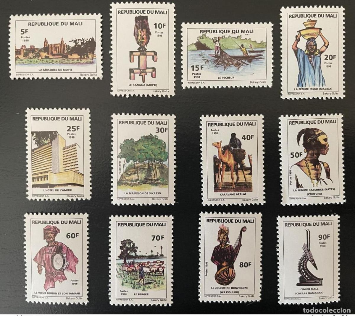 Sellos: Mali 1998 mayo de 2047 - 2058 Actual Mezquita Camellos Hotel Art Chameau 12 val. 5 MNH**