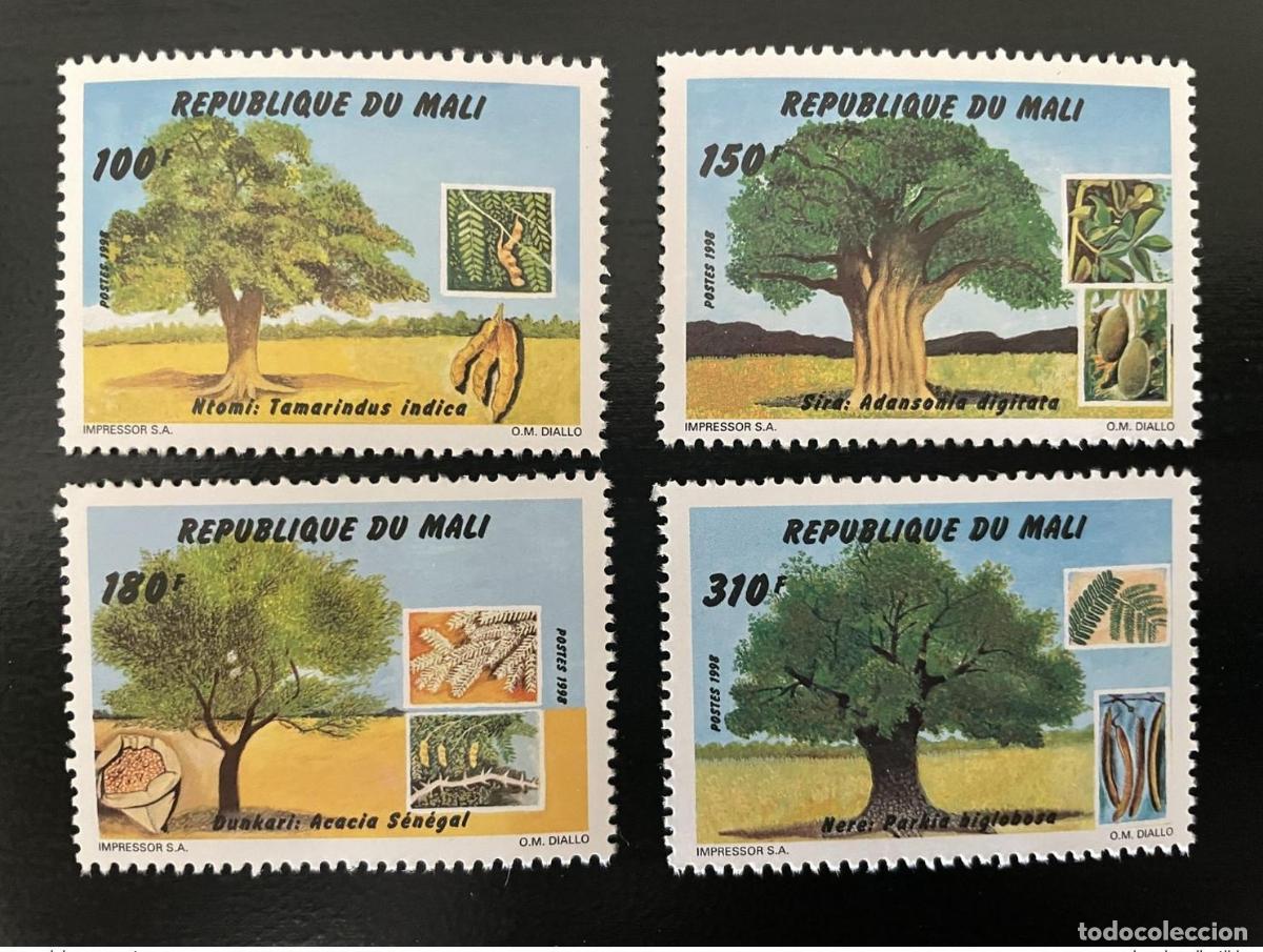 Sellos: Mali 1998 Mayo 2063 - 2066 Trees B&auml;ume 4 val. 5 MM