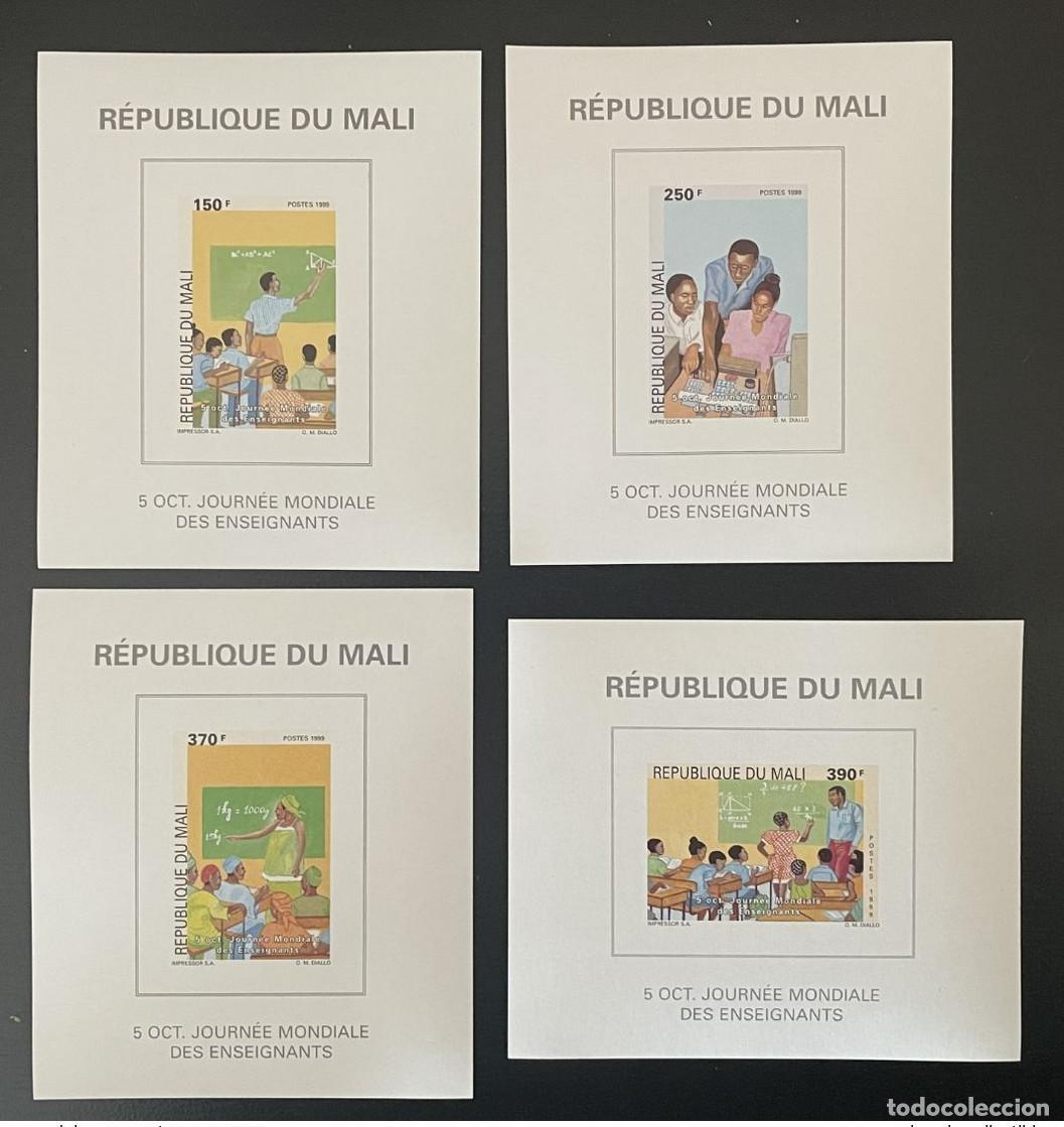 Sellos: Mali 1999 Mi. 2435 - 2438 cuadras Recuerdo del D&iacute;a Mundial de los Docentes MNH**