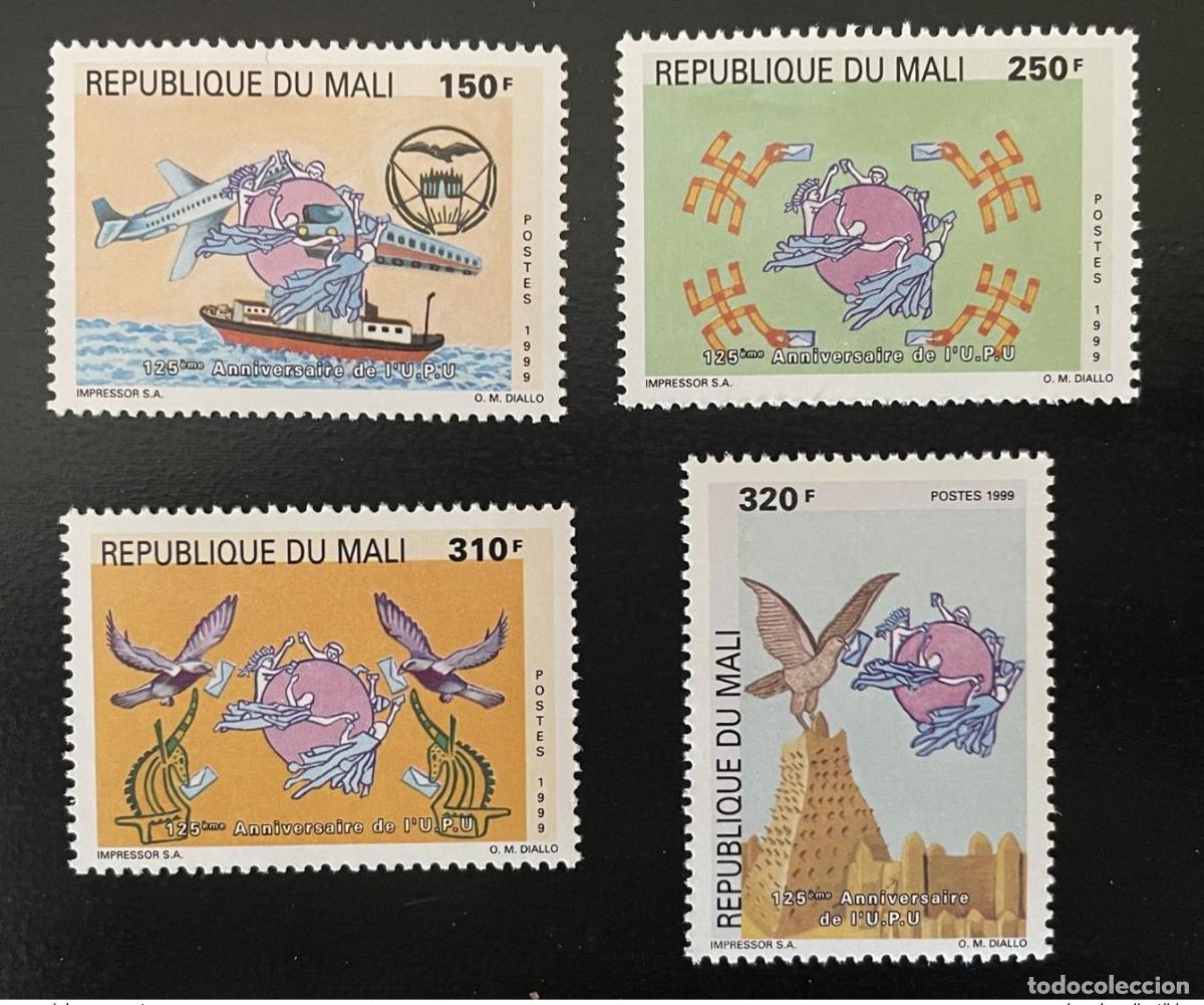 Sellos: Mal&iacute; 1999 Mi. 2439 - 2442 125&ordm; aniversario UPU WPU World Postal 4 val. MNH**