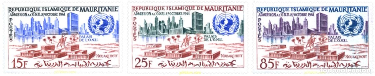Sellos: 262932 MNH MAURITANIA 1962 ADMISION A LA ONU