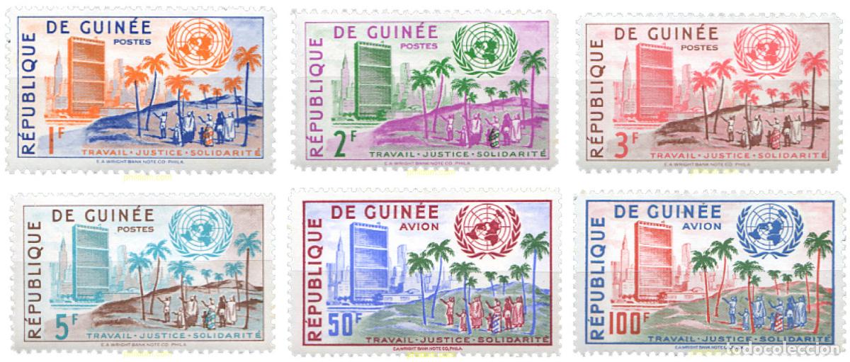 Sellos: 262336 MNH GUINEA 1959 NACIONES UNIDAS