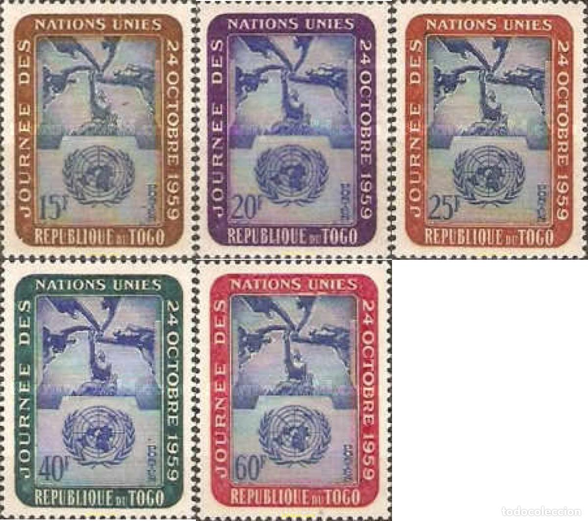 Sellos: 365515 MNH TOGO 1959 DIA DE LAS NACIONES UNIDAS