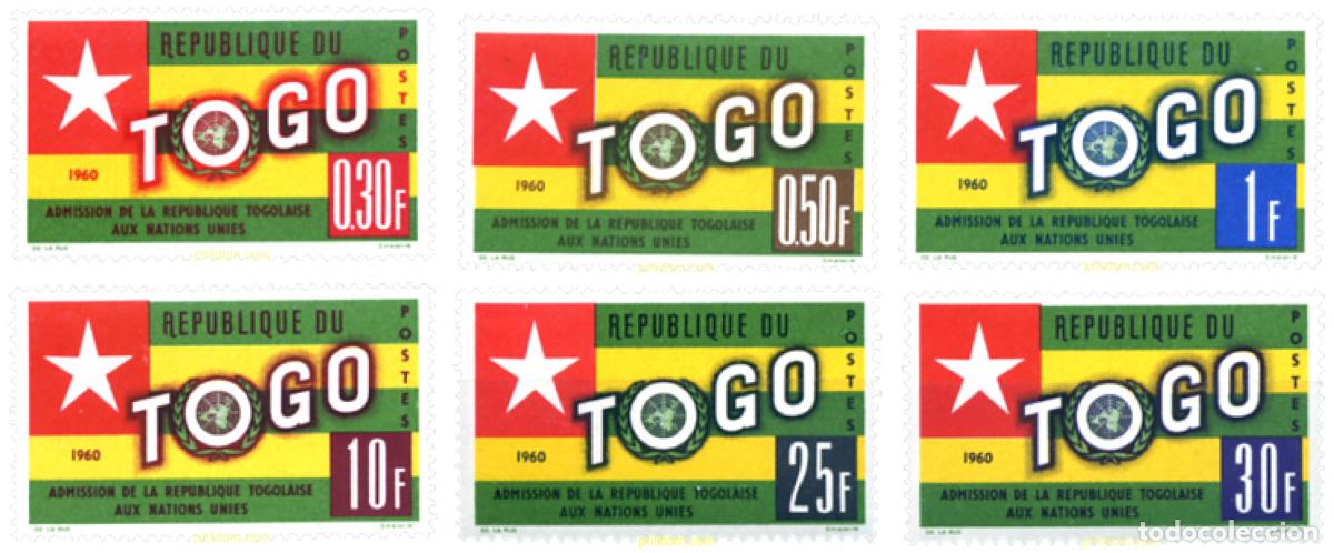 Sellos: 263121 MNH TOGO 1961 ADMISION DE TOGO A LAS NACIONES UNIDAS