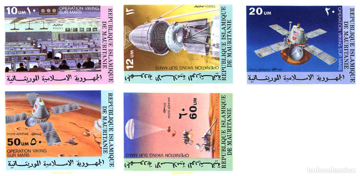 Sellos: 192839 MNH MAURITANIA 1977 MARTE. OPERACION VIKING