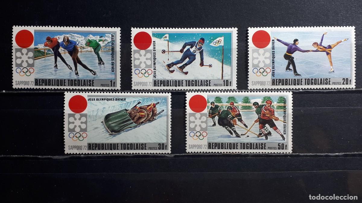 Sellos: TOGO. A&Ntilde;O 1971. **. YVERT A&eacute;reo 722/6.