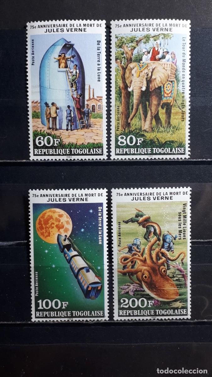 Sellos: TOGO. A&Ntilde;O 1980. **. YVERT A&eacute;reo 423/6