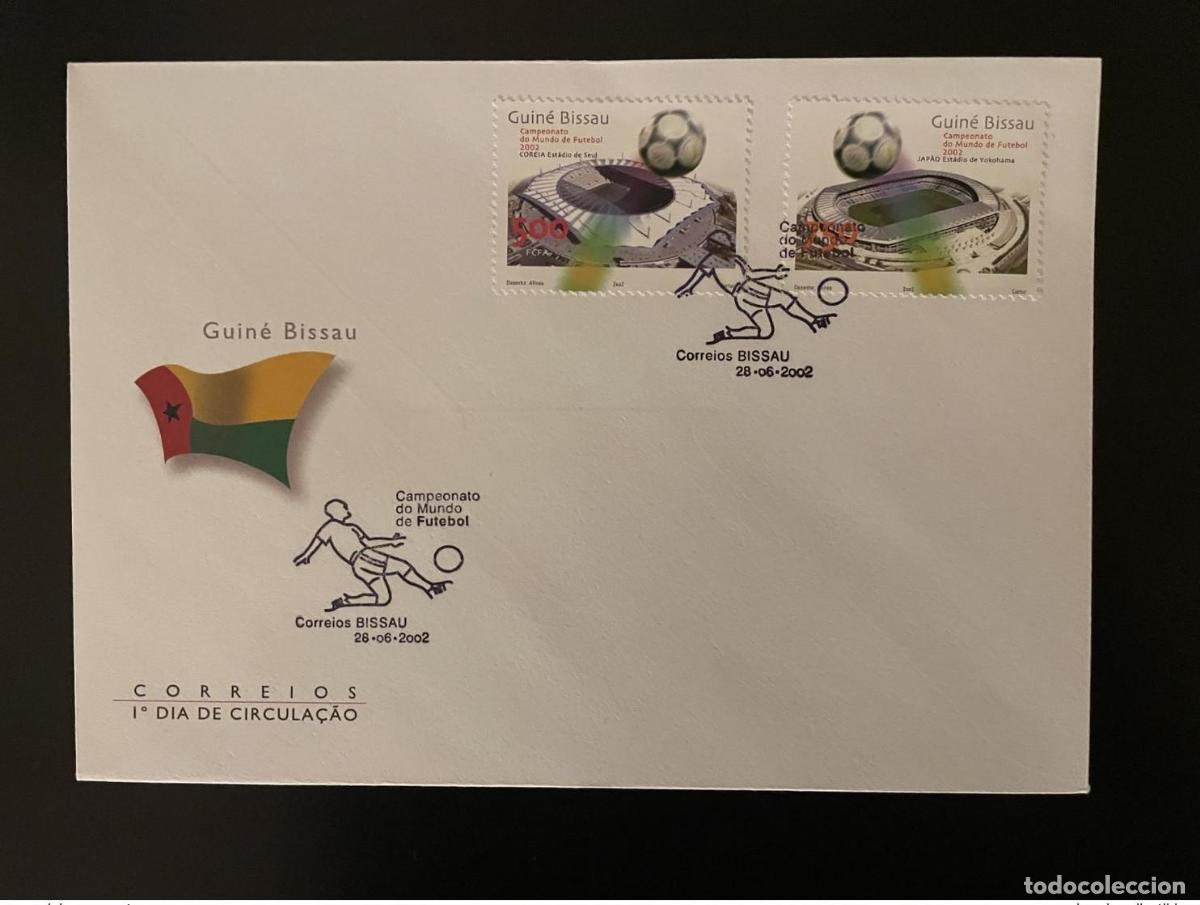 Timbres: Guinea-Bis&aacute;u 2002 Mediados de 2014 - Copa Mundial F&uacute;tbol FDC 2015 Jap&oacute;n Corea del Sur