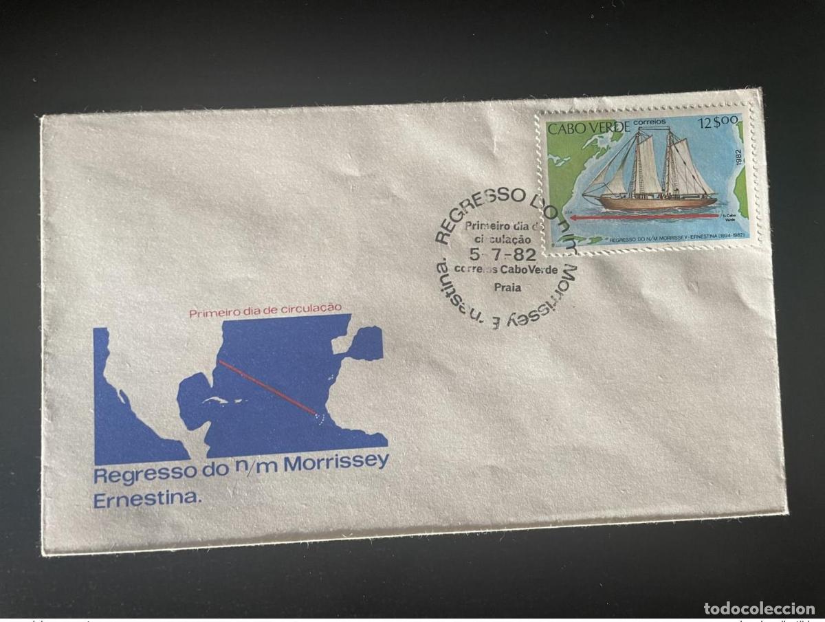 Sellos: Mapa del de Cabo Verde 1982 Mi. 466 FDC Regresso Ernestina Shiff