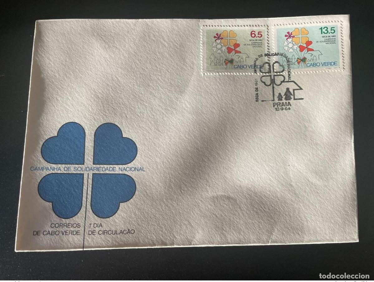 Sellos: Cabo Verde 1984 Mi. 490 - 491 FDC Solidariedade Nacional Solidaridad