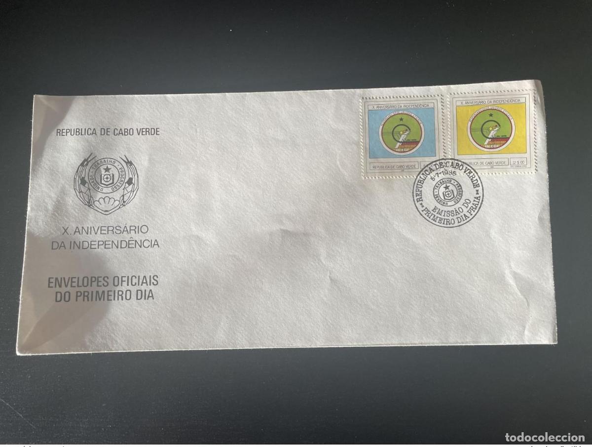 Sellos: Cabo Verde 1985 Mi. 493 - 494 FDC Aniversario Independencia