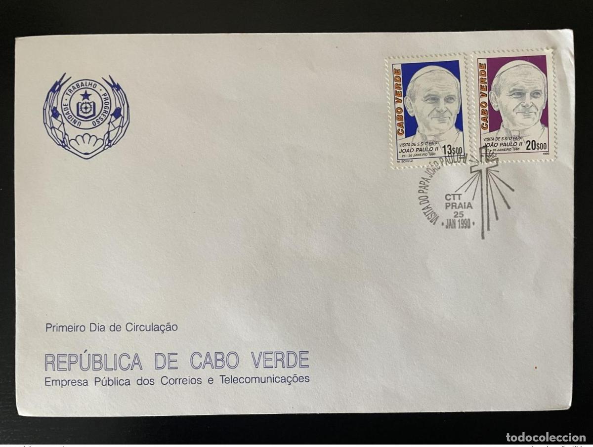 Sellos: Cabo Verde 1990 Mi. 577 - 588 FDC Papa Juan Pablo II
