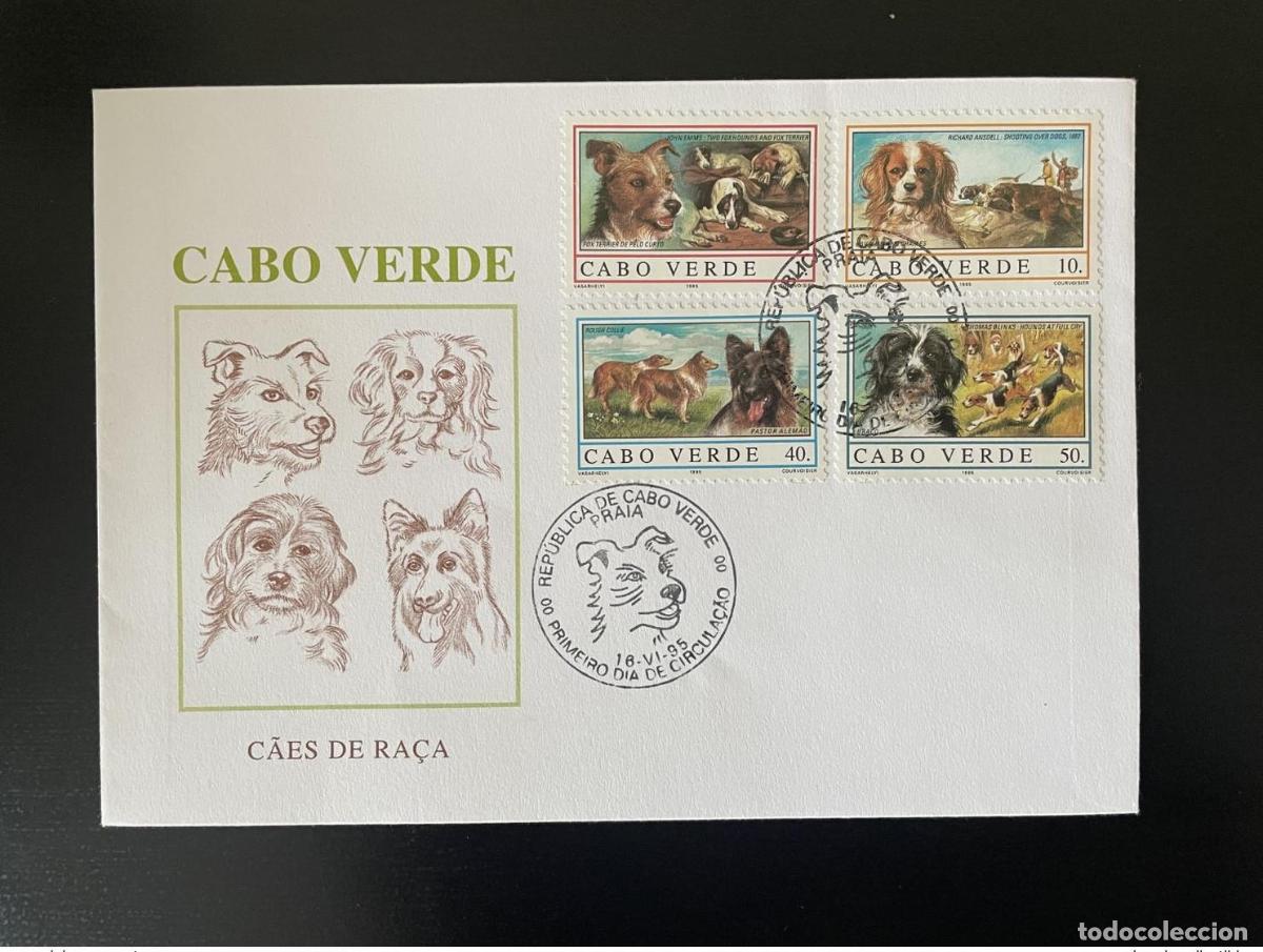 Sellos: Cabo Verde 1995 Mi. 694 - 697 FDC Perros Gatos fauna