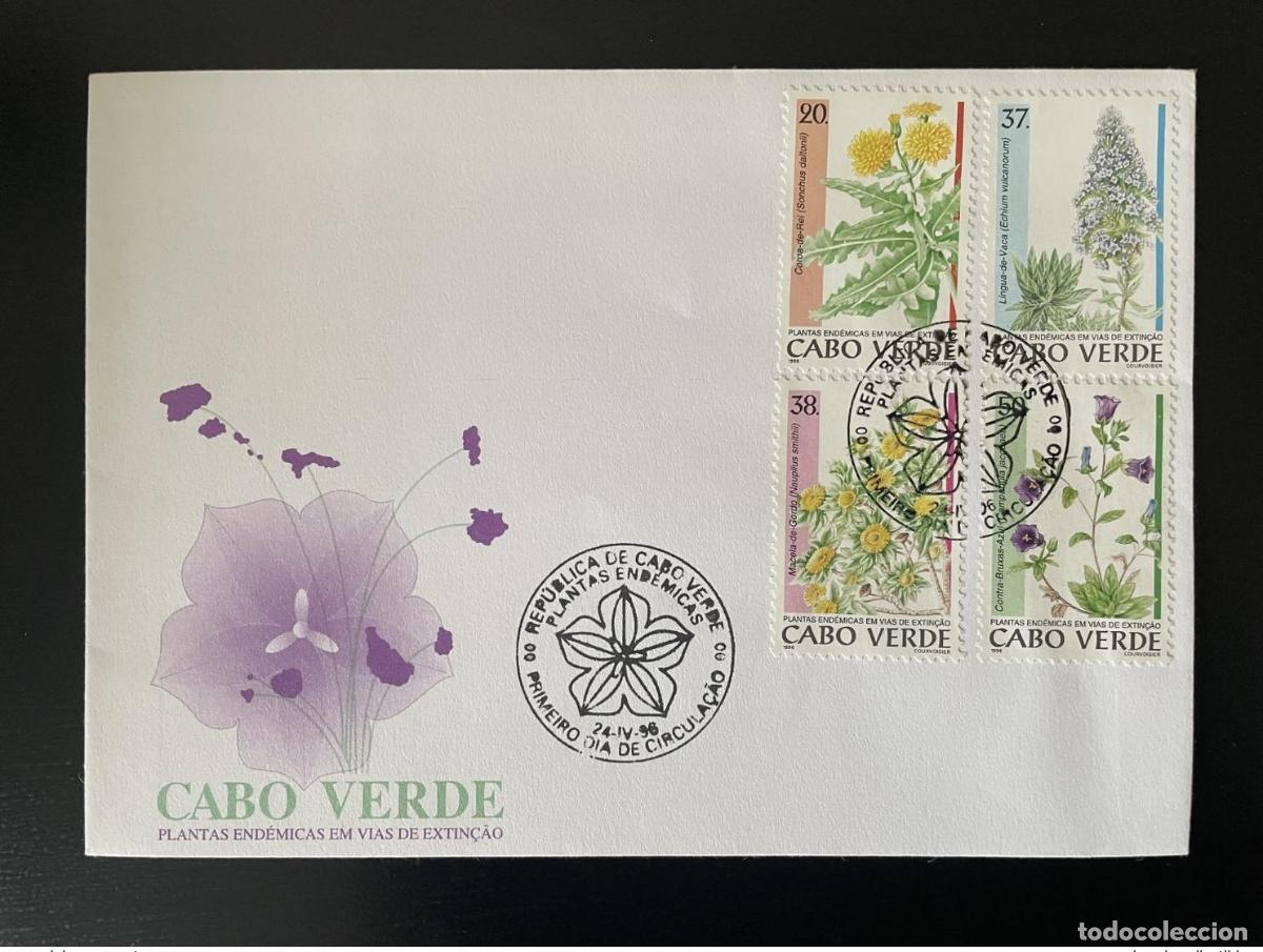 Sellos: Cabo Verde 1996 Mi. 707 - 710 FDC Plantas end&eacute;micas medicinales