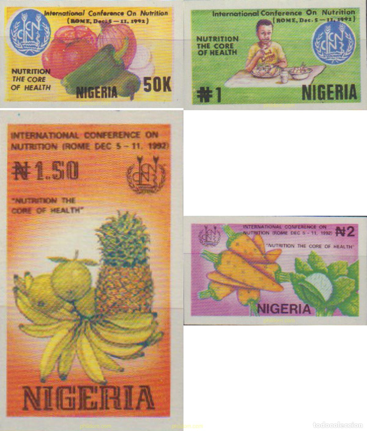 Sellos: 367926 MNH NIGERIA 1992 CONFERENCIA INTERNACIONAL SOBRE NUTRICION