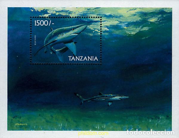 Sellos: 365382 MNH TANZANIA 1999 TIBURONES