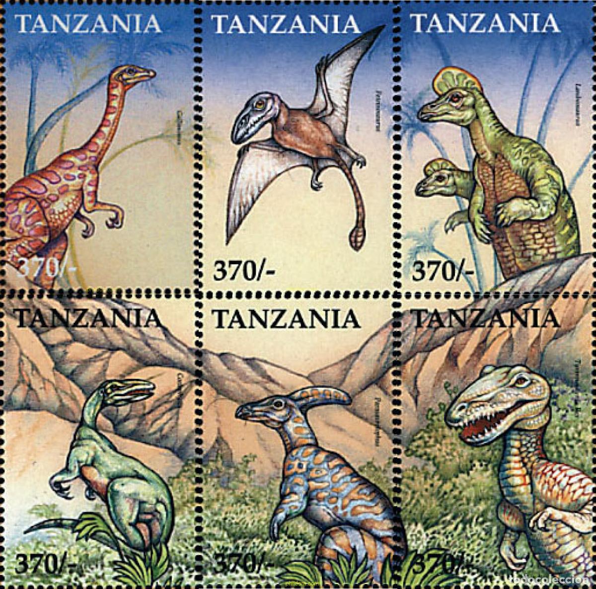 Sellos: 365379 MNH TANZANIA 1999 FAUNA PREHISTORICA