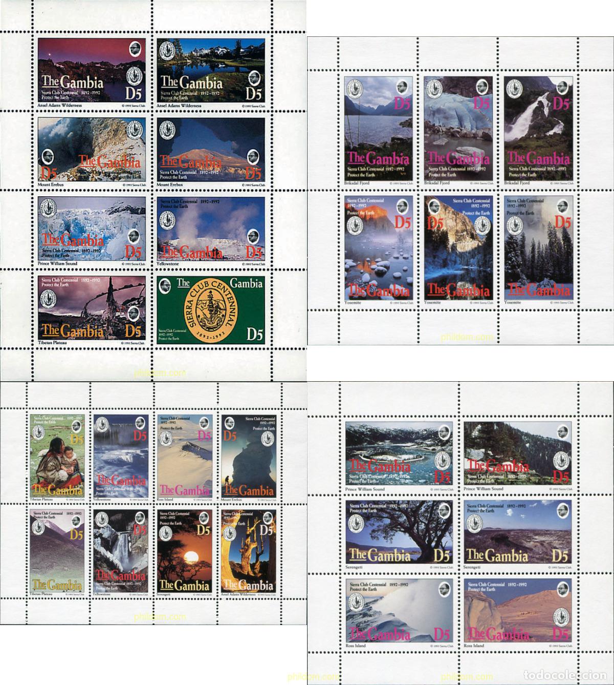Sellos: 211119 MNH GAMBIA 1994 CENTENARIO SIERRA CLUB
