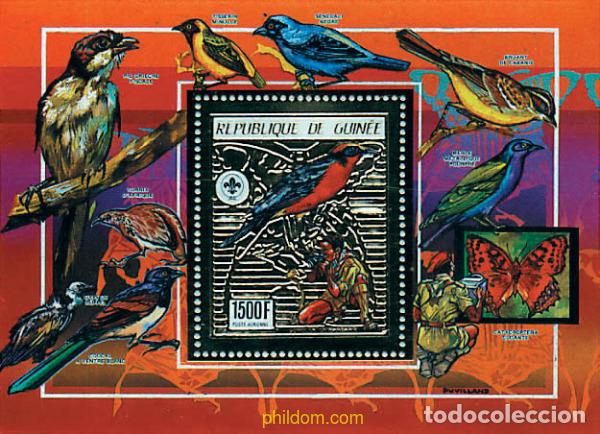 Sellos: 77201 MNH GUINEA 1990 FAUNA Y ESCULTISMO