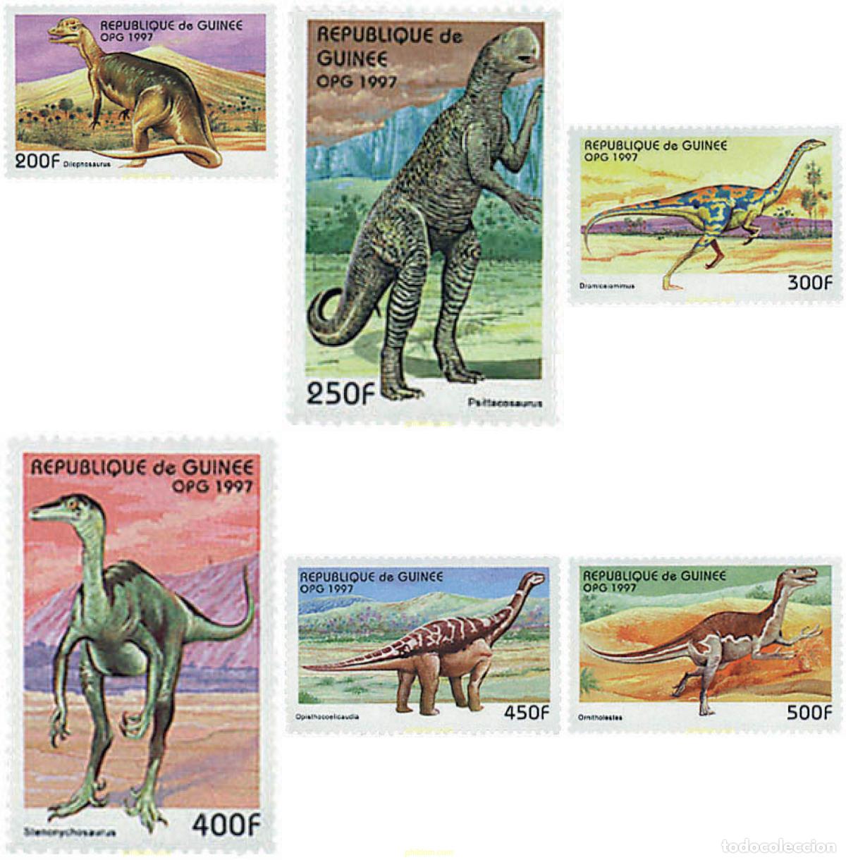Sellos: 74366 MNH GUINEA 1997 FAUNA PREHISTORICA