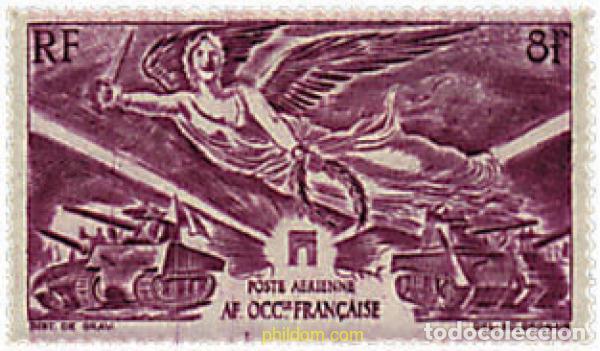 Sellos: 39735 MNH AFRICA OCCIDENTAL FRANCESA 1946 ANIVERSARIO DE LA VICTORIA