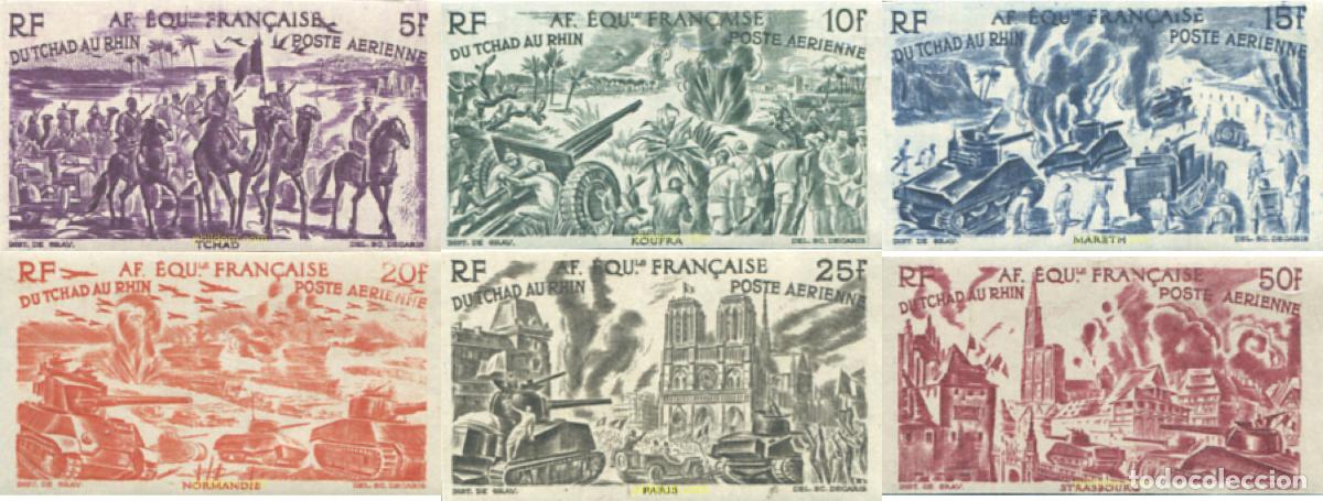 Sellos: 19019 MNH AFRICA ECUATORIAL FRANCESA 1946 DEL CHAD AL RIN