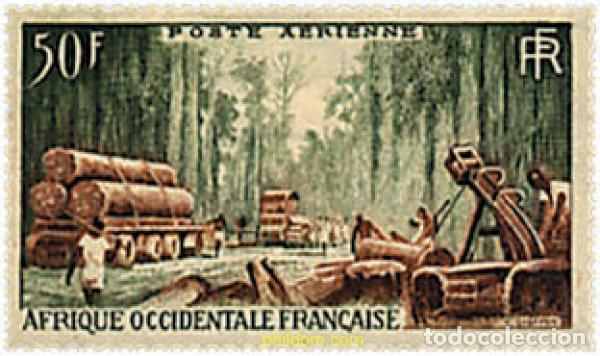 Sellos: 667795 HINGED AFRICA OCCIDENTAL FRANCESA 1954 COMUNICACIONES
